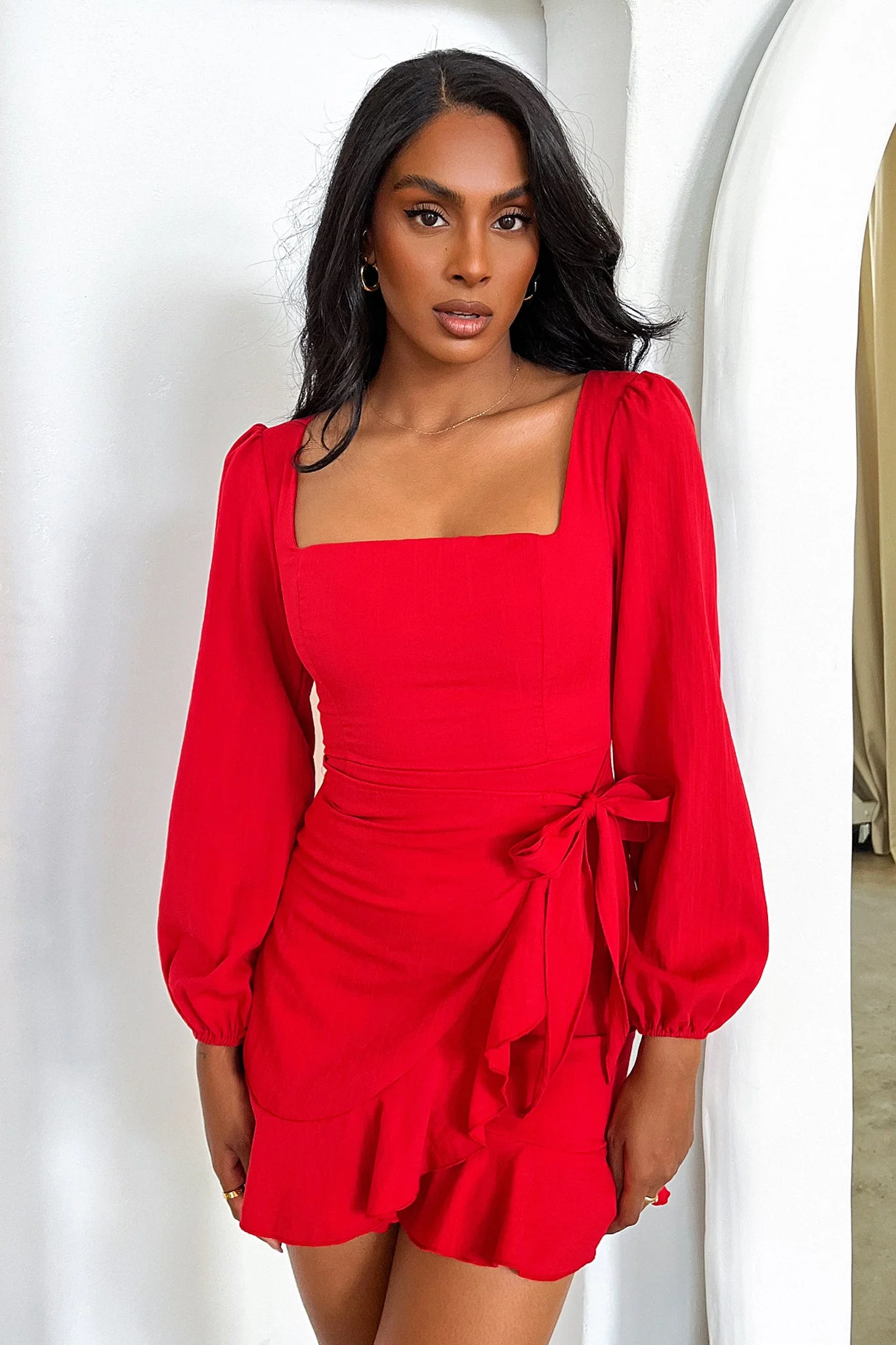 15104-silvana-long-sleeve-wrap-mini-dress-red-1.webp