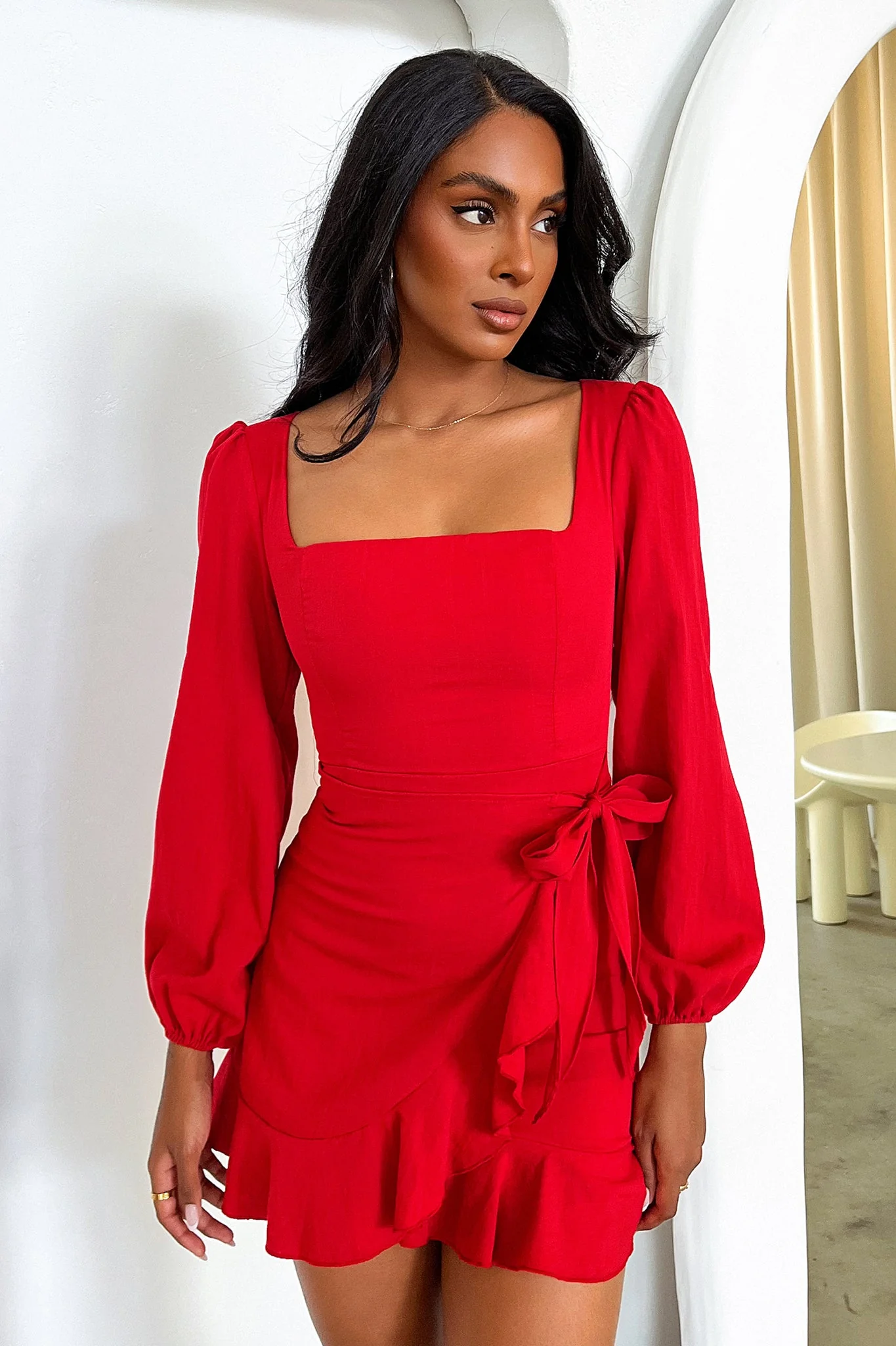 15104-silvana-long-sleeve-wrap-mini-dress-red-1.webp