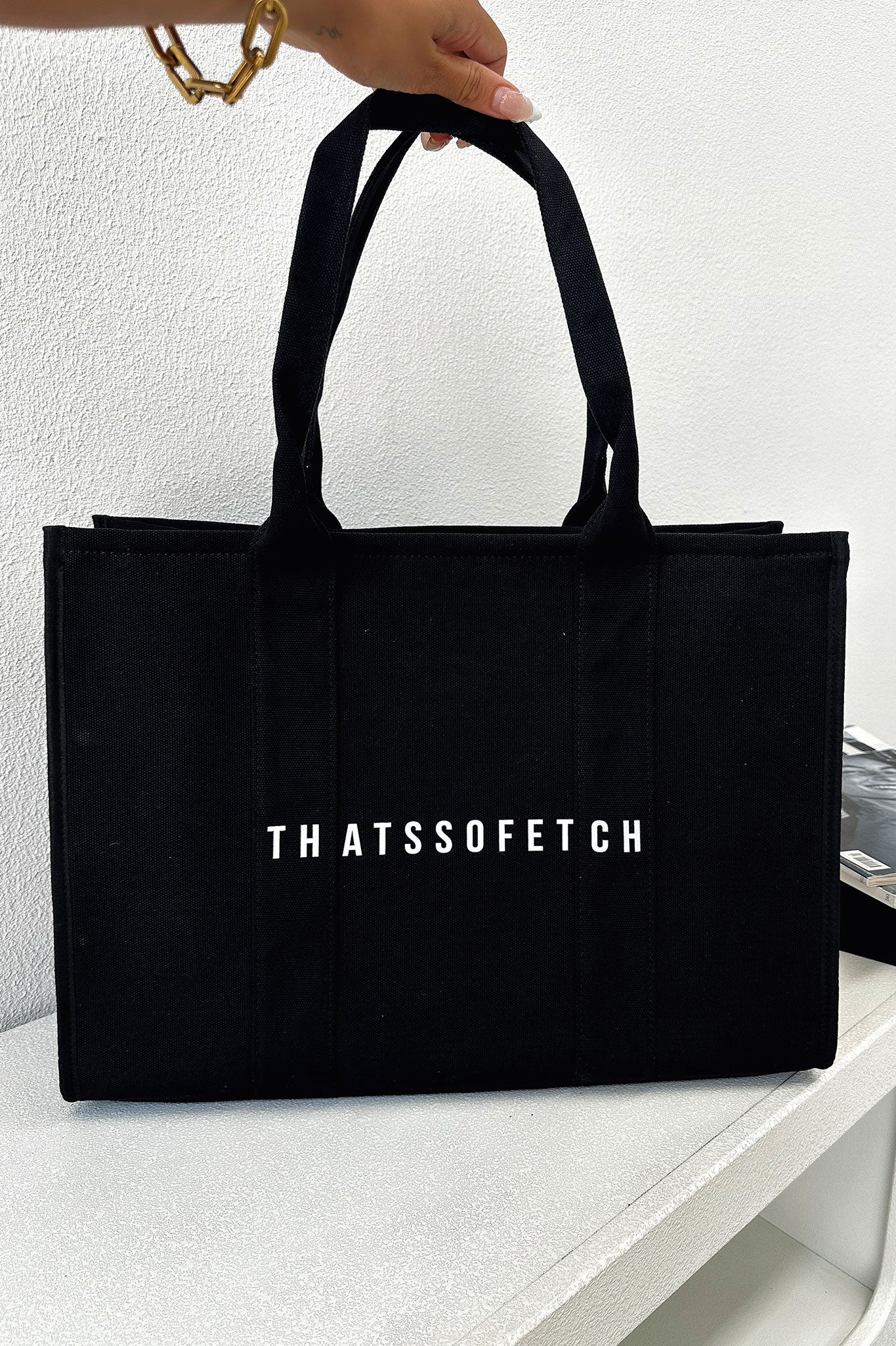 Xenia Large Tote Bag - Black