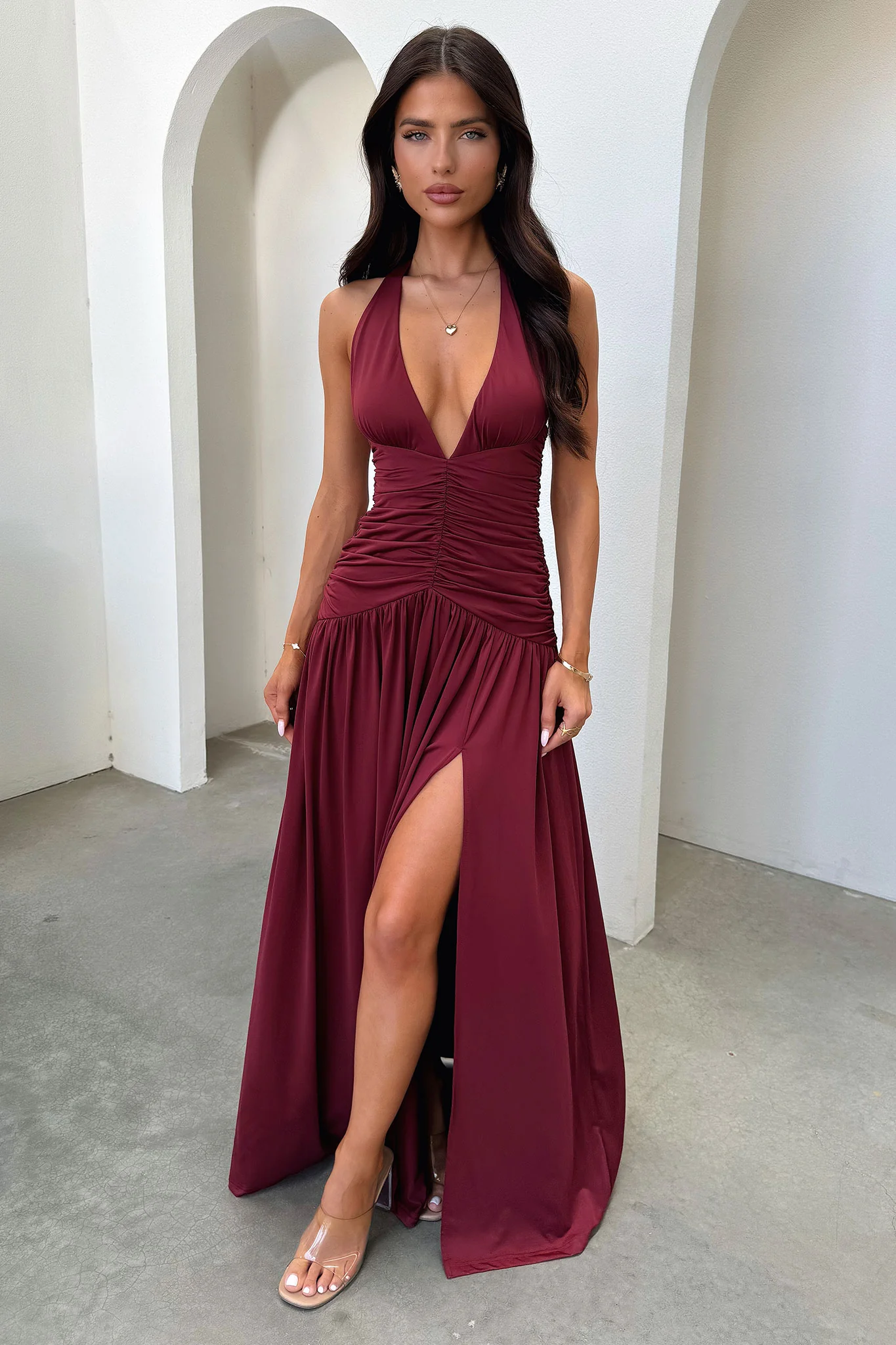 29365-ginevra-ruched-halter-maxi-dress-burgundy-1.webp