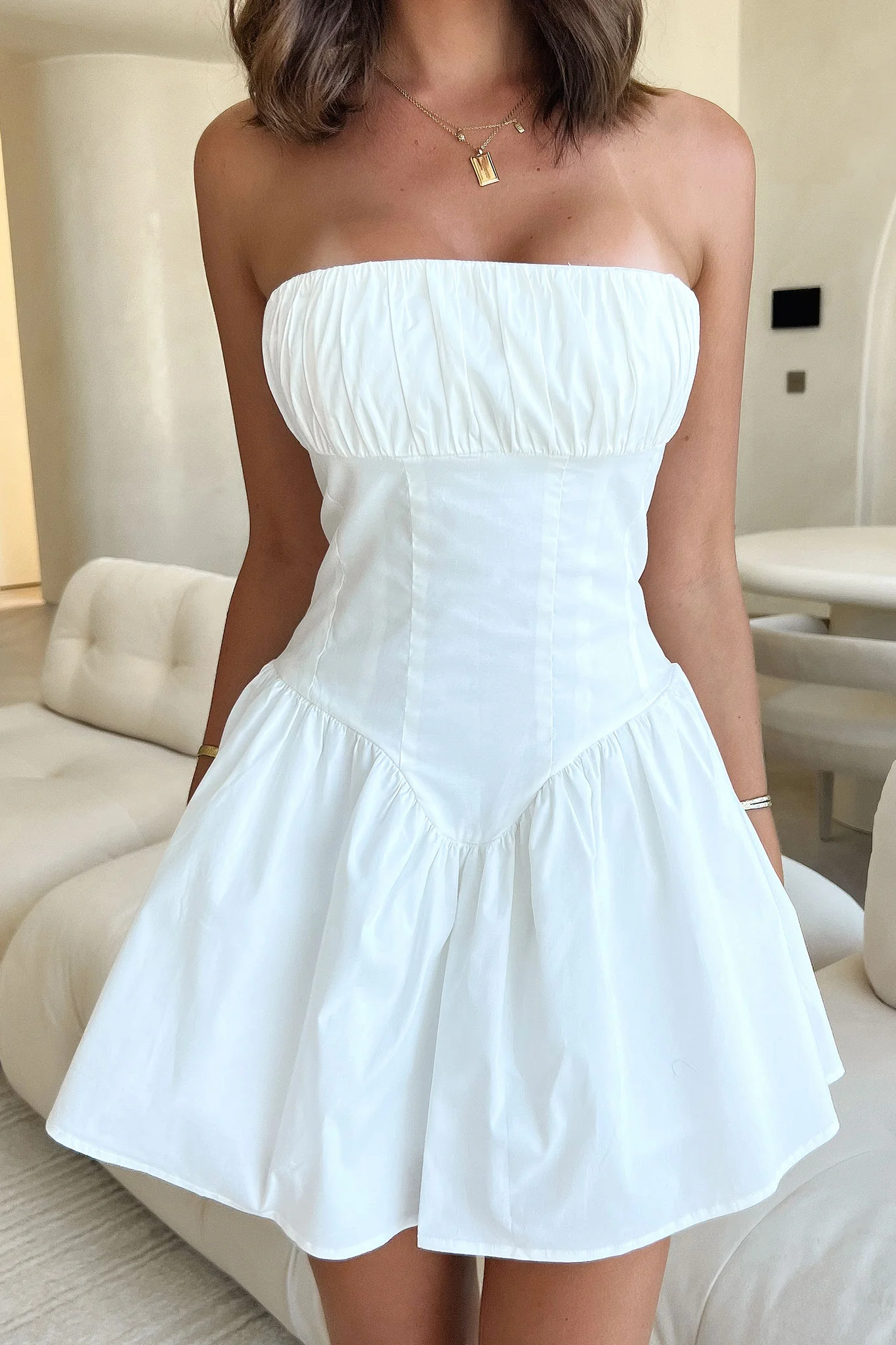 Colette Dress - White
