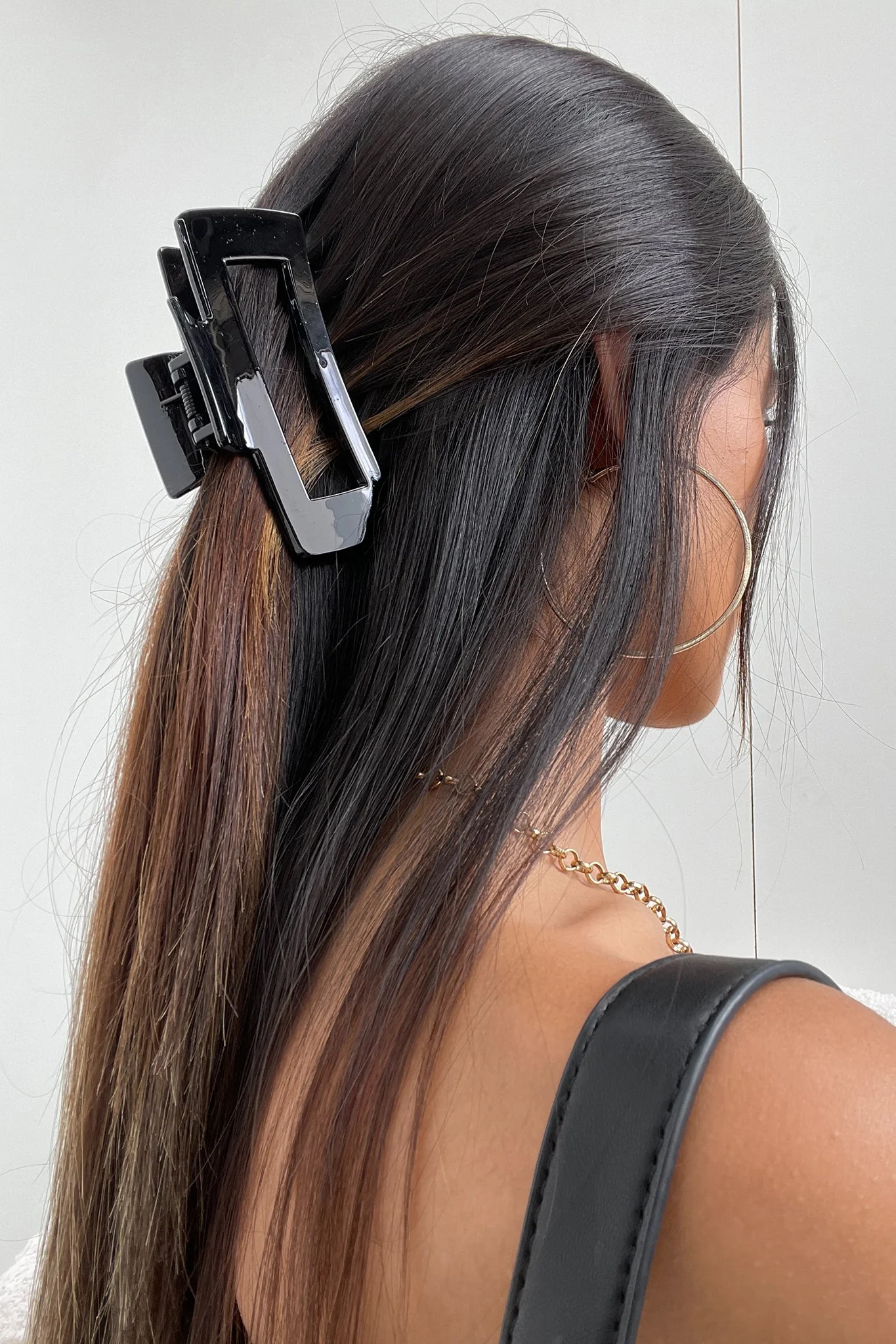 Mika Claw Clip - Black Gloss