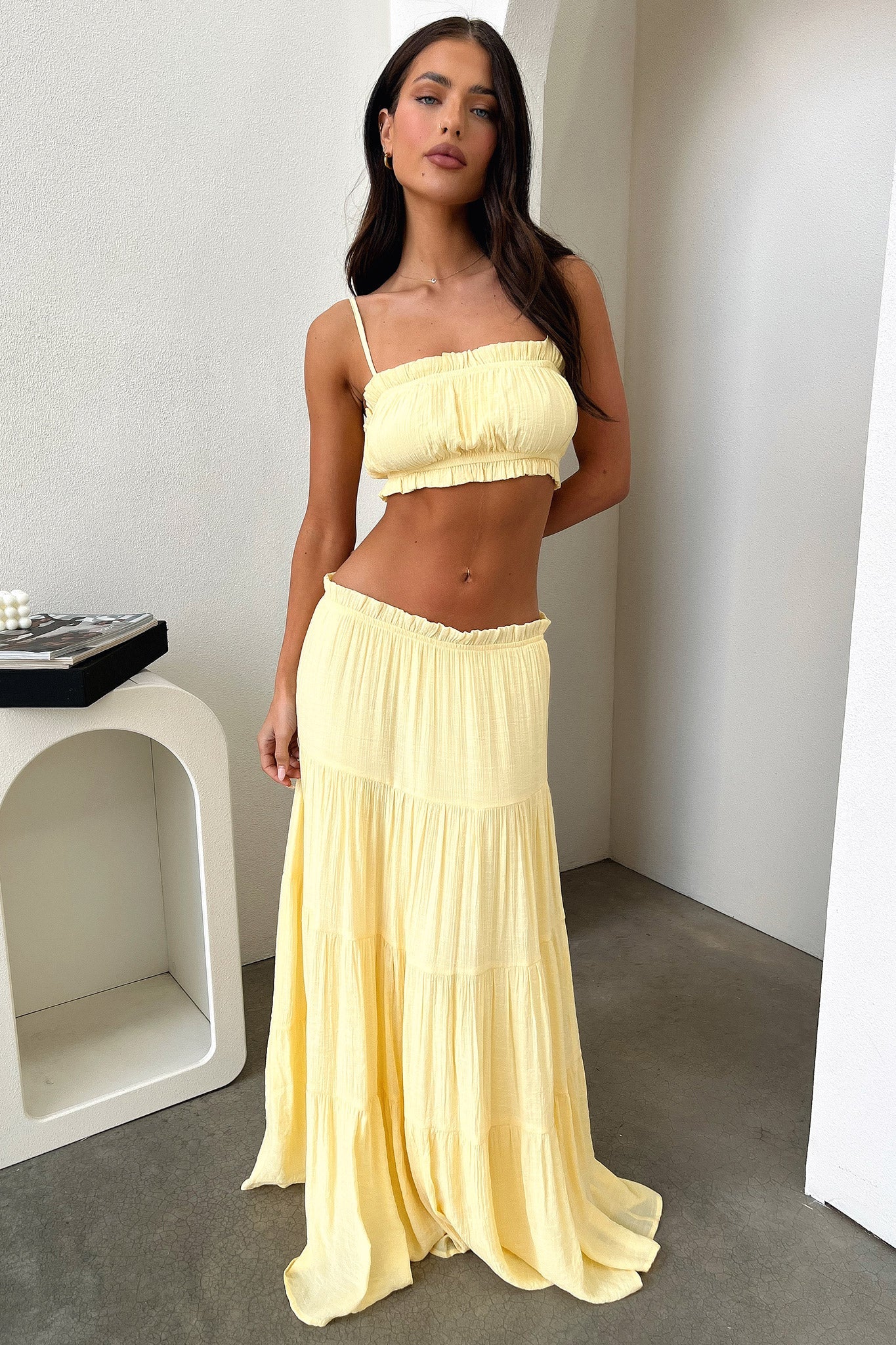 Selina Crop - Yellow