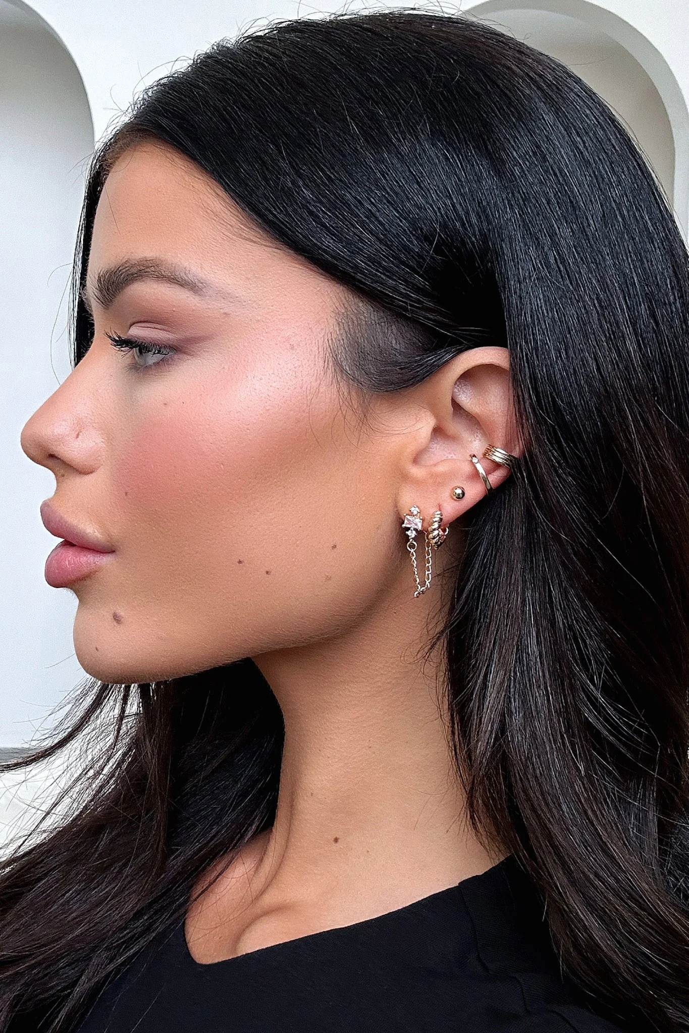 Levi Earrings 5 Pack - Gold